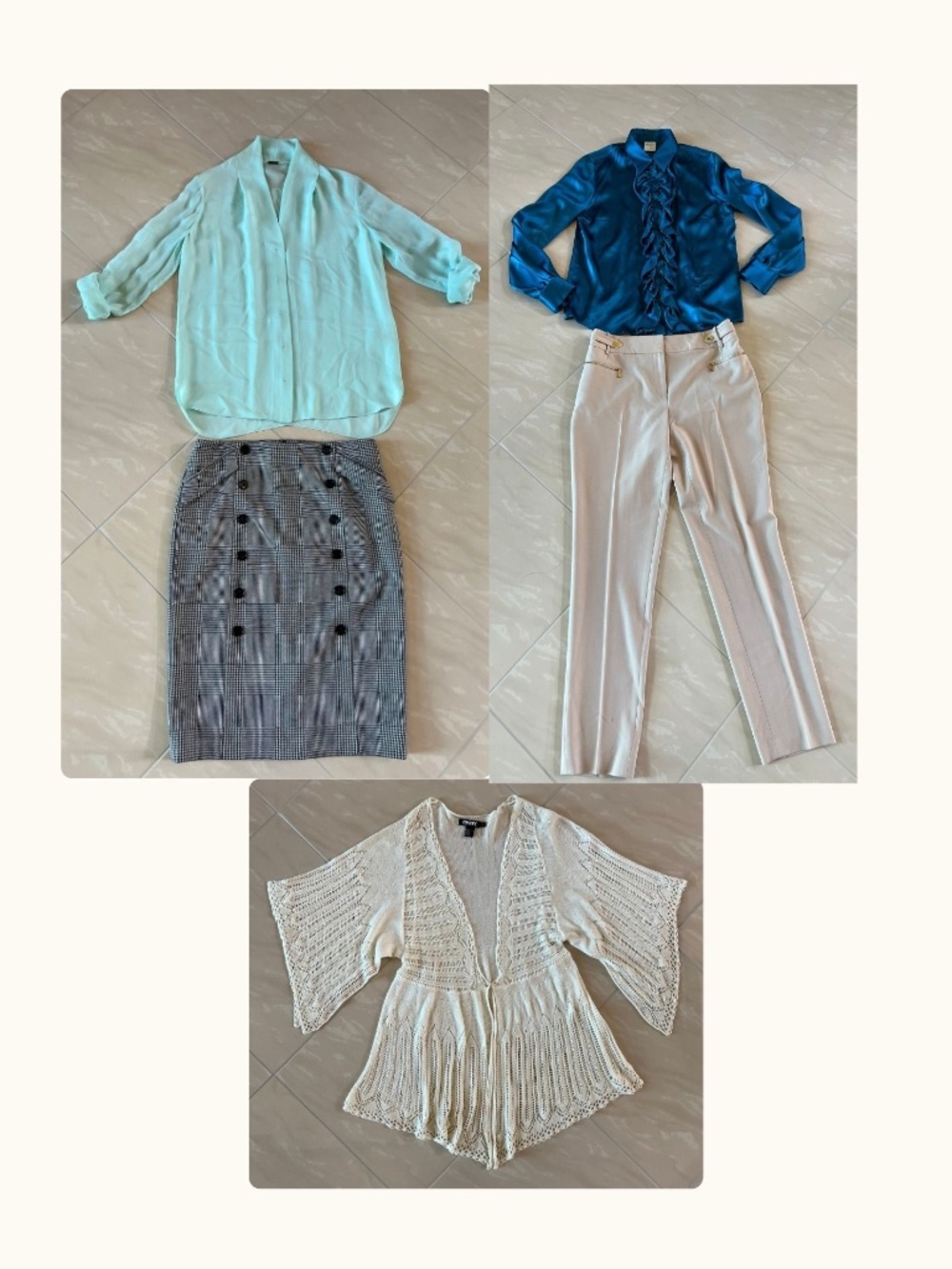 #2995 5-Pc Designer Workwear Lot S/6 RED Valentino Elie Tahari Calvin Klein DKNY